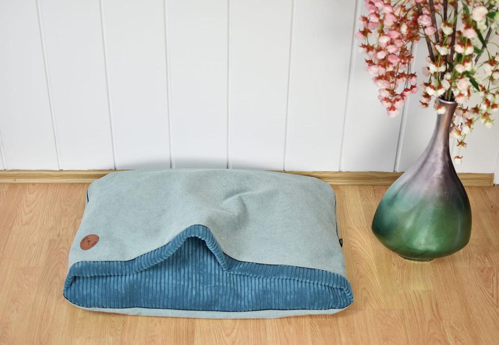 Norka Nel Mint + Petrol Blue 100Cm X 80Cm