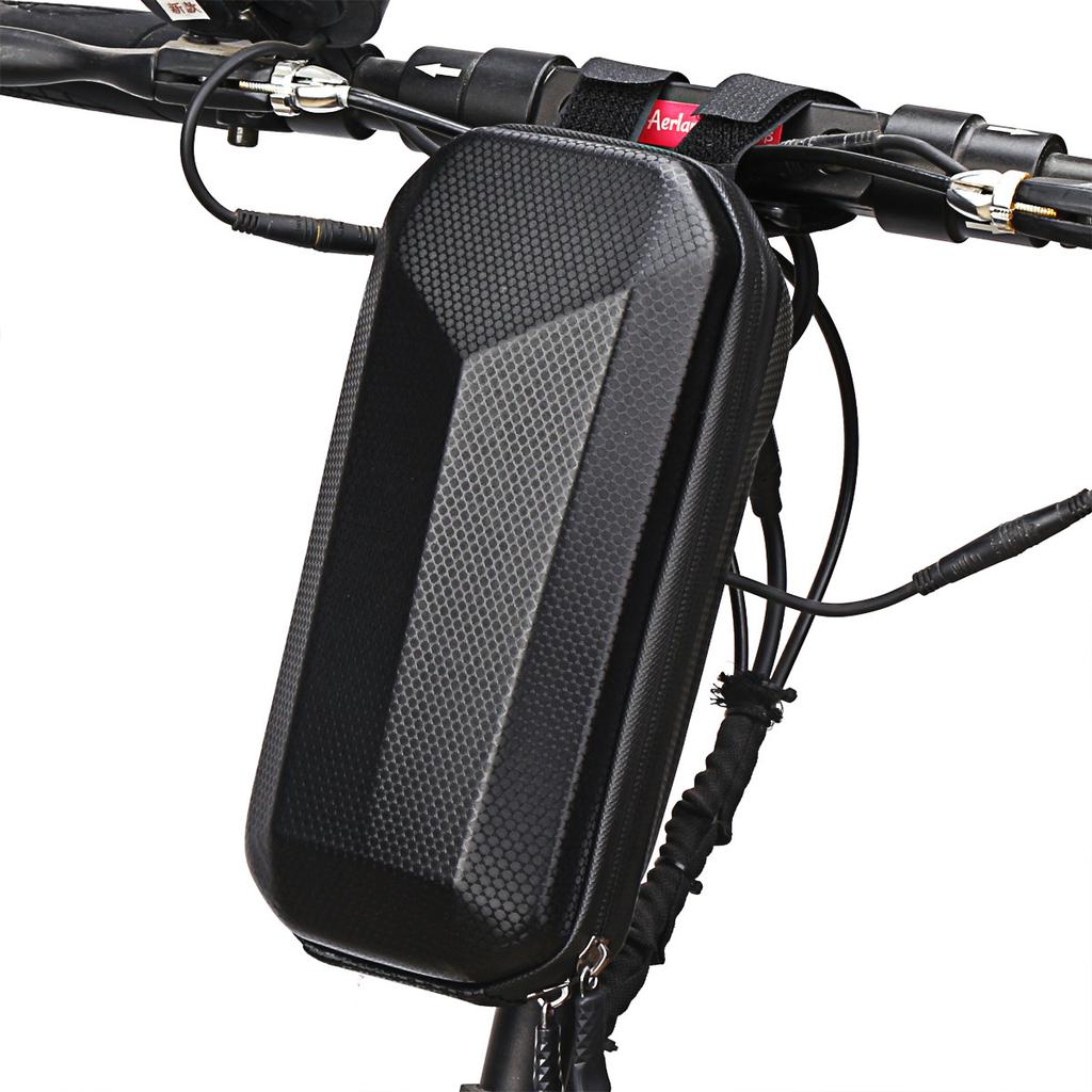 Fahrrad-Vordertasche Leder Vorderradlenker Hängebeutel Hartschalen-Lenkertasche