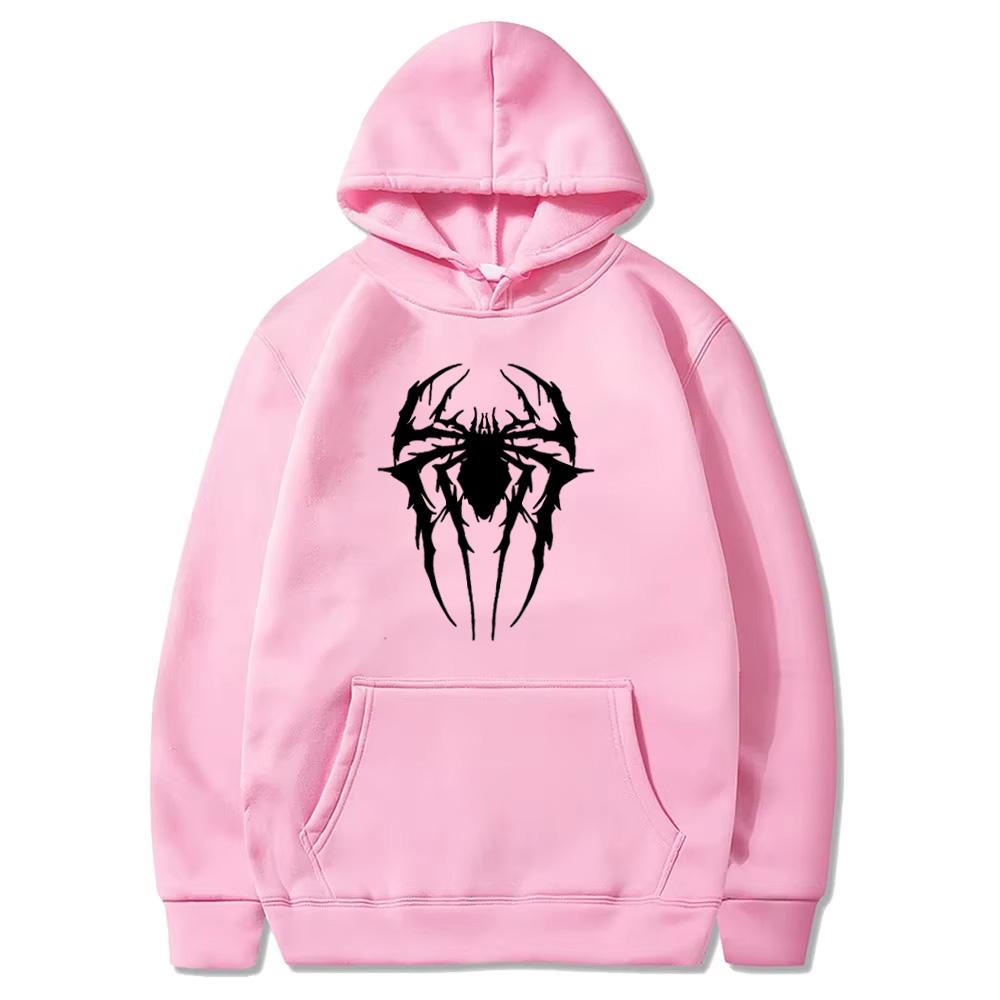Fashion Brand Men's Hoodie Casual Hoodie Sweatshirt Men's/Women's Top Solid Color Printed Spider Hoodie Sweatshirt  WY0184