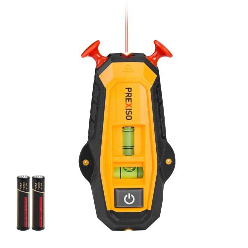 PREXISO Substrate Sensor, Laser Level, Substrate Detector, Wall Back Sensor, Magnetic Metal Detector, Level, Horizontal and Vertical Bubble, Easy to U