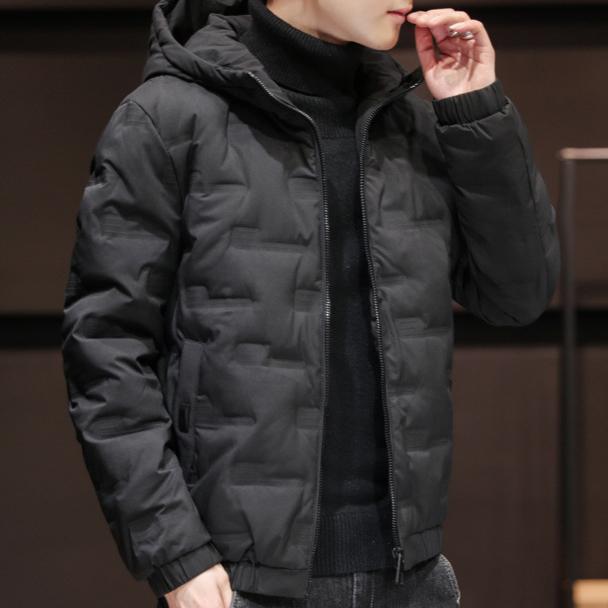 New Men's Winter Jacket Fashion Casual Thickened Down Cotton Warm Parkas Male All-match Lightweight Cold-proof Warm Hooded Coats