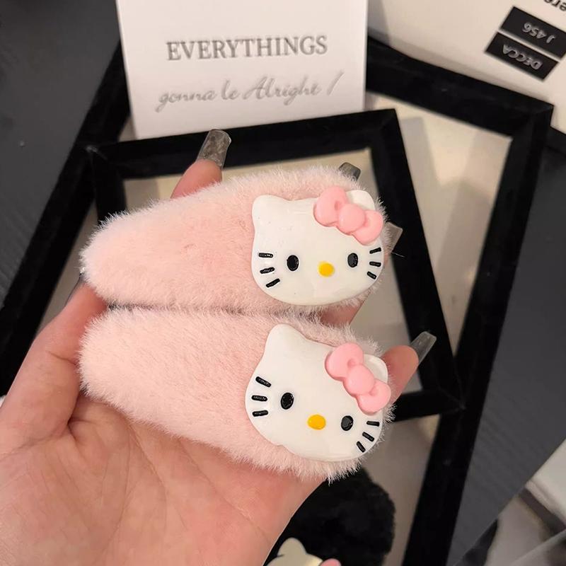 

Anime Kt Cat Bangs Hair Clip For Women Girls Cute Cartoon Hair Accessories Sweet Versatile Side Clip Birthday Gifts