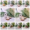 Cute Wooden Animal Figurine Painted Small Animal Dolls Hand Carving Cat Dog Statues  Desktop