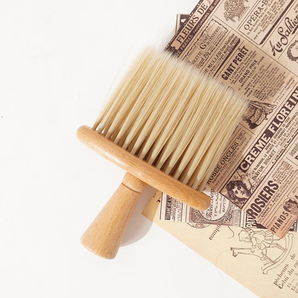 

Salon Special Beech Wood Hairdressing Brush - Soft Bristle, Flat Bottom, Tapered Fiber, Daily Use