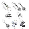 Smiling Face Dice 8 Ball Charm Keyring Backpack Decoration Handmade Pendant Keyring Fashion Bag Charm Fashion Keychain