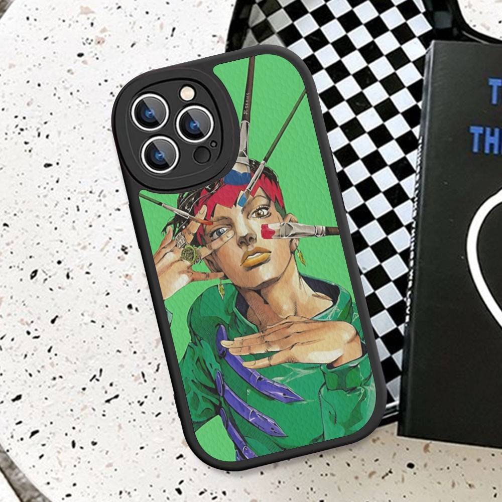 

Anime J-JoJo Classic B-Bizarre A-Adventure Phone Case For IPhone 16 15 14 11 12 13 Pro Max Plus Back Leather Shell iphone XR