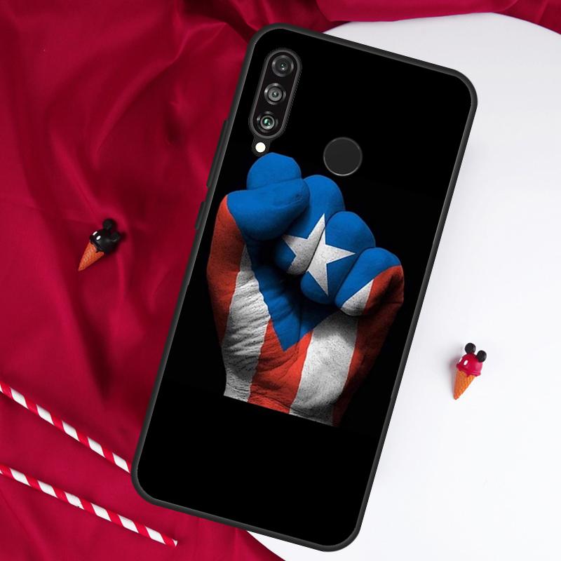 

Puerto Rico Flag For Huawei Nova 5T 9 10 SE 7i 8i 11i 12i Y73 Y90 Y70 Y72 Y61 Y91 Y60 P20 P40 P30 Lite Case Huawei Nova 12i