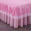 3pcs Summer Lace Solid Color Bed Skirt Transparent Gauze Skirt Hem Cotton Bed Cover Environmentally Friendly Comfortable Bedding