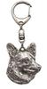 Cardigan Welsh Corgi - Silver-plated Key Ring with Dog, Handbag Decoration, Backpack Pendant by Art-Dog Brand