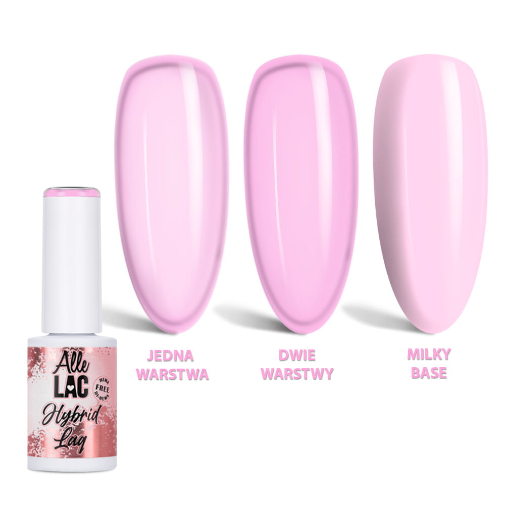 Lakier Hybrydowy Led/Uv Gel Polish Pinks Misty Rose Allelac Hema/Di-Hema Free 6G
