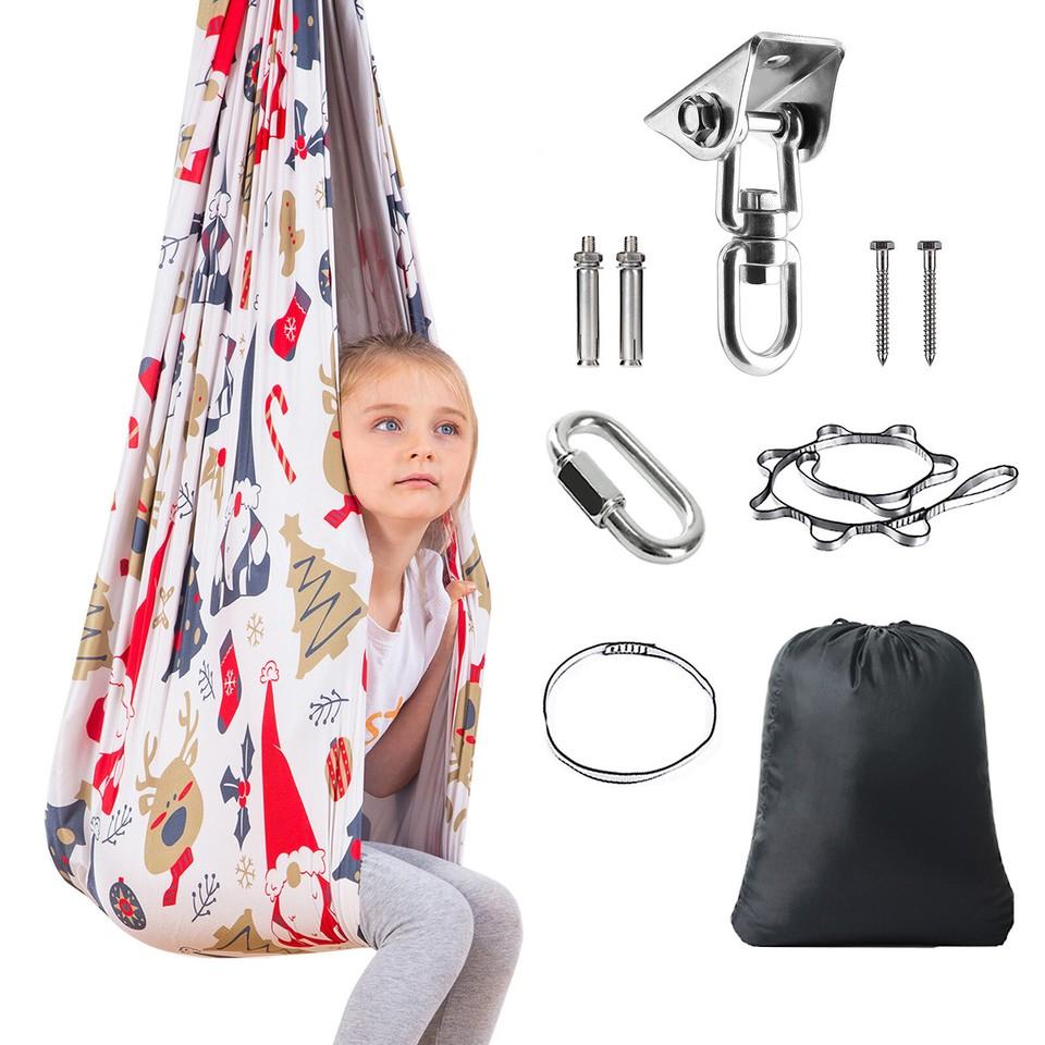 Therapy Swing Hammock Double Swing Cloth Kids Gifts for Autism