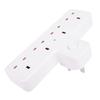 Outlet Extender 1 to 4 Multi Plug Wall Splitter 2500W 13A Multifunctional Power Strip with 75N     Door for Home