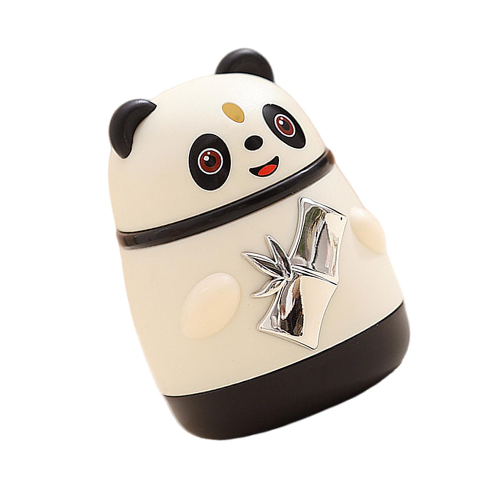 

Cute Panda Toothpick Holder Container Automatic Toothpick Dispenser Press Type Toothpick Box for Homes Bar Party чёрный