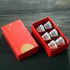 Enamel Color Tea Cup Ceramic Master Cup Single Cup Kung Fu Teacup Small Set Tea Set Ceremonial Cup Bubble TeaCup Retro Style Cup