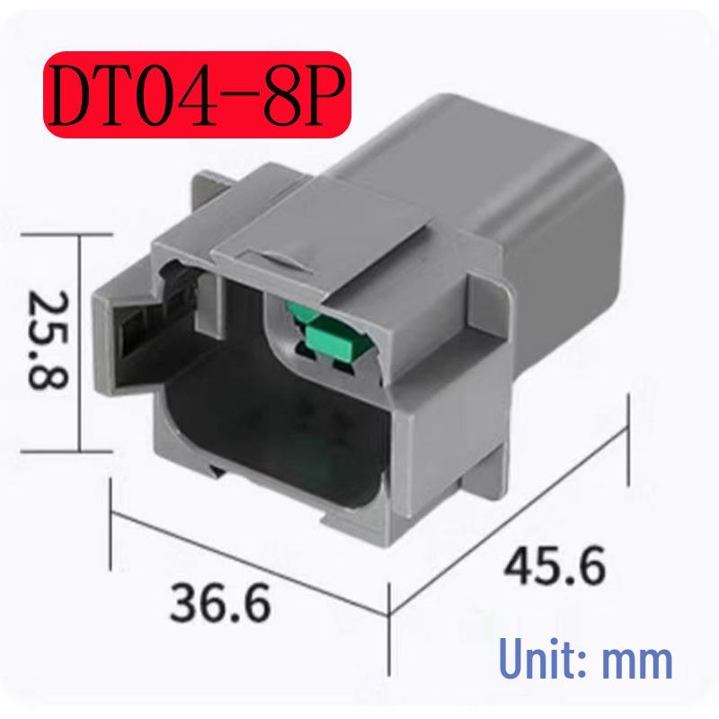 DT Series 2-12 Pin Waterproof Auto Connector (Deutsch Type) with Crimped Terminals