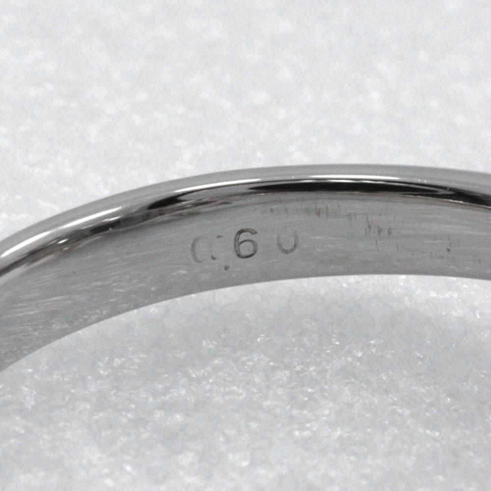 Ring Pt900Platinum/sapphire/diamond #6.2(US Size) 6.4g Women Used