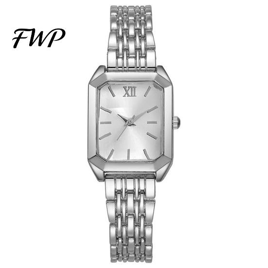 Modern Minimalist Watch Ladies Light Luxury Style Square Dial Steel Elegant Women Wristwatch Strap Embellishment for Office Party Date Night Quartz