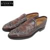Men's Wingtip Stud Loafers In Shell Cordovan and Dark Cherry, Size 7.5 (FX-202) Shoes 7.5 Dark cherryUsed