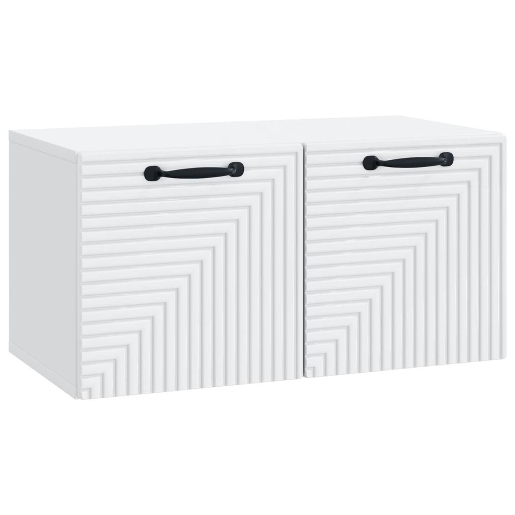 Wall Mounted TV Cabinet White 59.5 x 31 x 30 cm Particleboard