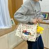 Süßer Cartoon-Hund Polka-Dot-Muster Umhängetasche Rucksack Mit Reißverschluss Für Den Täglichen Gebrauch