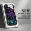 Electroplated Glass Phone Case Suitable for Samsung Galaxy S26 S25 S24 S23 S22 S20S11S10FE Ultra Plus Anti Drop Graffiti Pattern