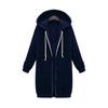 Autumn/Winter Women's Plus Size Long Sleeve Hoodie Mid-Length Jacket