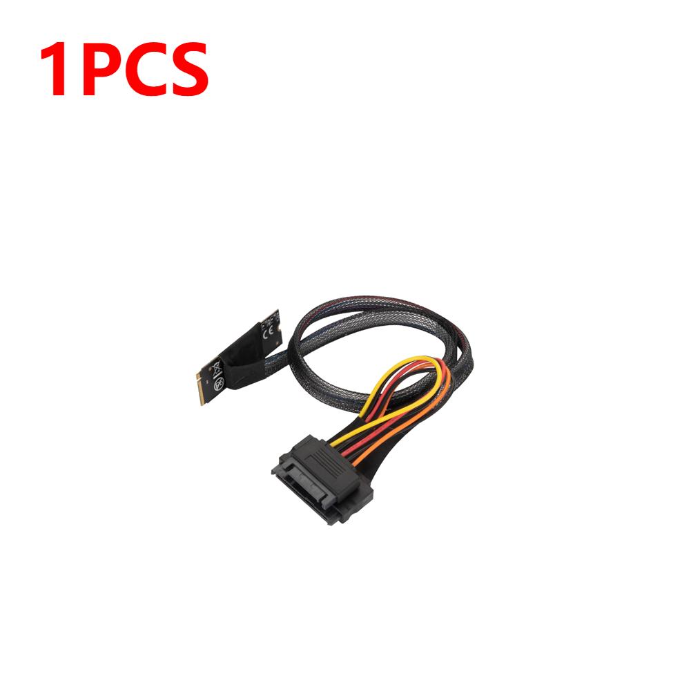 

M2TO8639 M.2 M-Key to U.2 Interface Adapter Cable with SATA 15P Female Connector for 2.5 inch NVMe SSD Hard Disk M2 to U.2 Cable