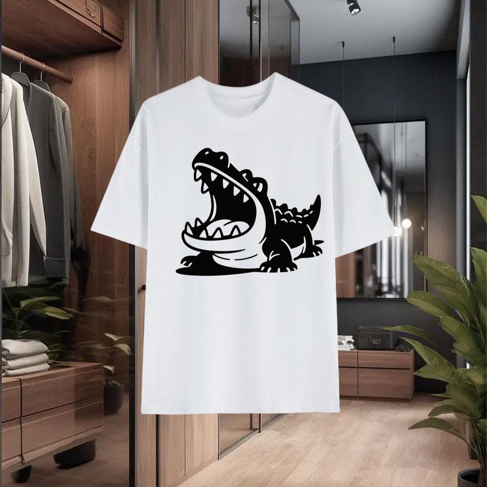Men's Short - Sleeved T - Shirt Made of 100% Pure Cotton Summer-Appropriate Style with Loose Fit Realistic Simple Design Style