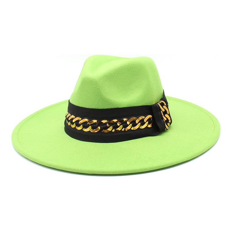 Exotic 9.5Cm Large Brim Top Hat Ethnic Accessories Jazz Hat Cashmere Felt Hat Gentleman And Lady Hat