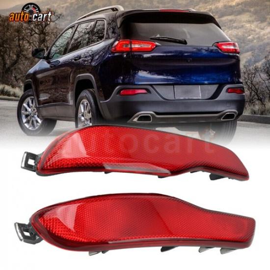 For 2014-2018 Jeep Cherokee Rear Left Right Bumper Reflector 68105144A 68105145A