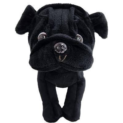 BESTEVER Prémiový plyšový štěně, Černý mops, 53042