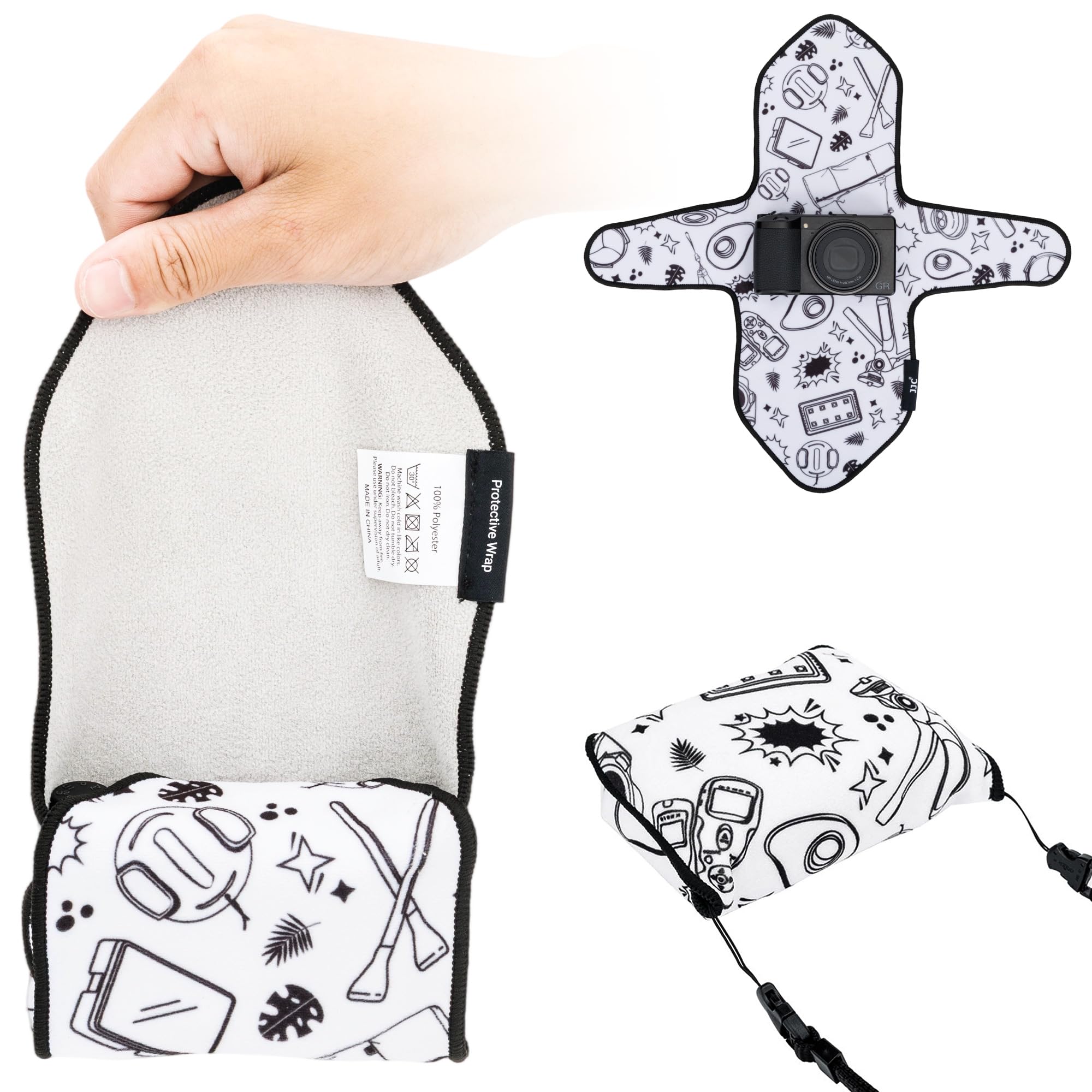 

JJC Compact Camera Wrapping Camera Camera Cleaning Cloth for Ricoh GR GR GR Sony RX100 RX100 Canon G7 Mark Protective Cloth for Camera Protective Wrap