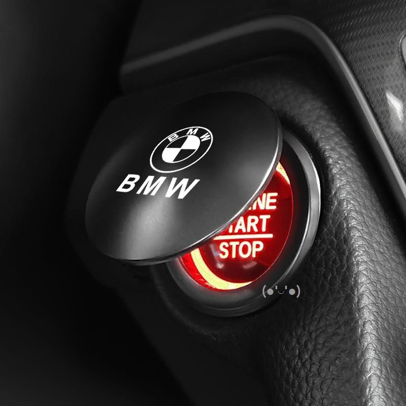 Car Start Button Cover For BMW X3 X5 X6 X7 E30 E38 E39 E46 E60 E92 E93 M3 One-Click Start Stop Button Switch Cover Car Sticker cybf04