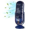 Heayzoki Tower Fan, Table Fan with 5 Speeds, Ultra Quiet Operation, Brushless Motor Tower Fan for Home Office Car (Blue)