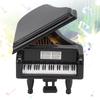 Black Case Miniature Piano With Pedal Piano Music Box Mini Musical Instrument Collectible Ornament