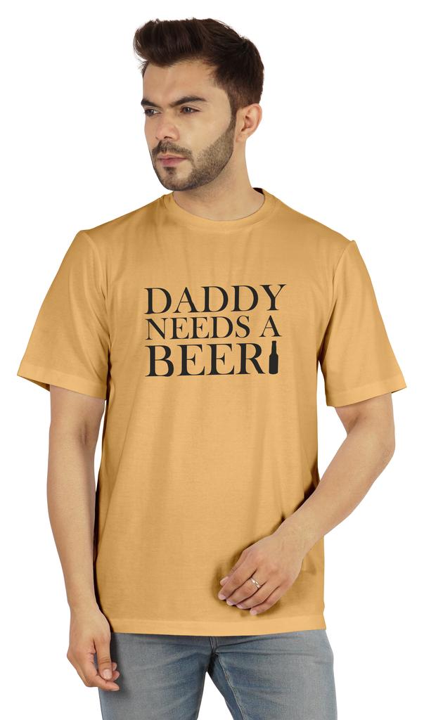 Inkmeso Graphic Tshirt For Men  s   Daddy Needs A Beer   Funny Quotes Dad  s Drinking Tee
