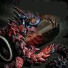 31.5/38.5Cm 3D Printed Akatsuki Magic Dragon Mode Multi-Joint Movable Articulated Dragon Decor Adults Kid Toy Gift