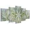 Italian Canvas Painting 150 X 75 Cm Pentaptych - Boho Style - Backgrounds And Patterns