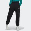 Adidas Solid Color Logo Embroidered Joggers Women Bottoms Black HM1552