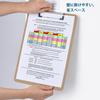 ZCZN A4 Slim File Wooden Pack of 10 Clipboard, Vertical, Binder, Clip, Hardboard,