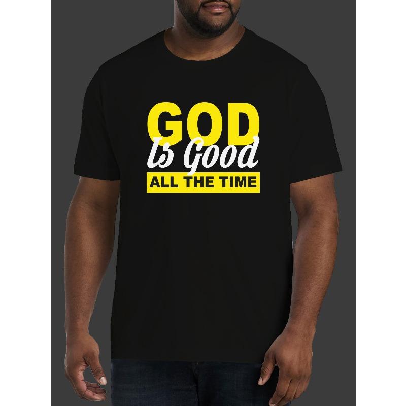 Men S Plus Size Summer Casual Stretchy Short-Sleeve Round Neck T-Shirt S чёрный