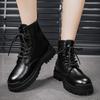 Fashion Men's Genuine Leather Winter Ankle Women Trekking Snow Black Designer Tactical Ankle Boots Outdoor for Men Work Shoes Sneakers