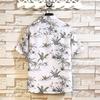 Tenflow Short Sleeve Aloha Plus Wood Casual Cool Loose Summer Men's Shirt, Size, Pattern, Shirt, Blouse, Fit, (2XL, Green)