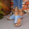 Flip-Flop Large Size Wedge Women's Shoes Stand Alone Beach Shoes Women's Shoes