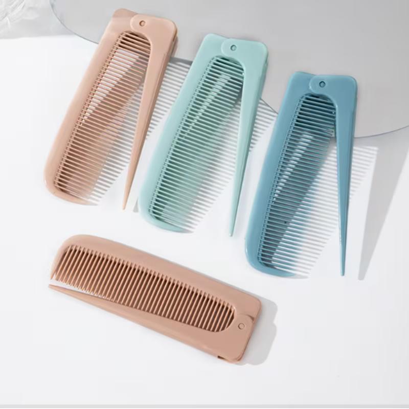 3pcs Portable Folding Comb with a Pointed End, Hair Styling Comb, Suitable for Daily Use At Home and for Travel