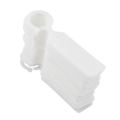 100 pezzi Etichette in plastica appese per piante, vivai, decorazioni da giardino, bianche