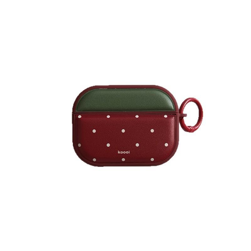Contrast color small strawberry for AirPods 1 generation protective cover for AirPods 1 generation magnetic earphone cover Pro1 generation