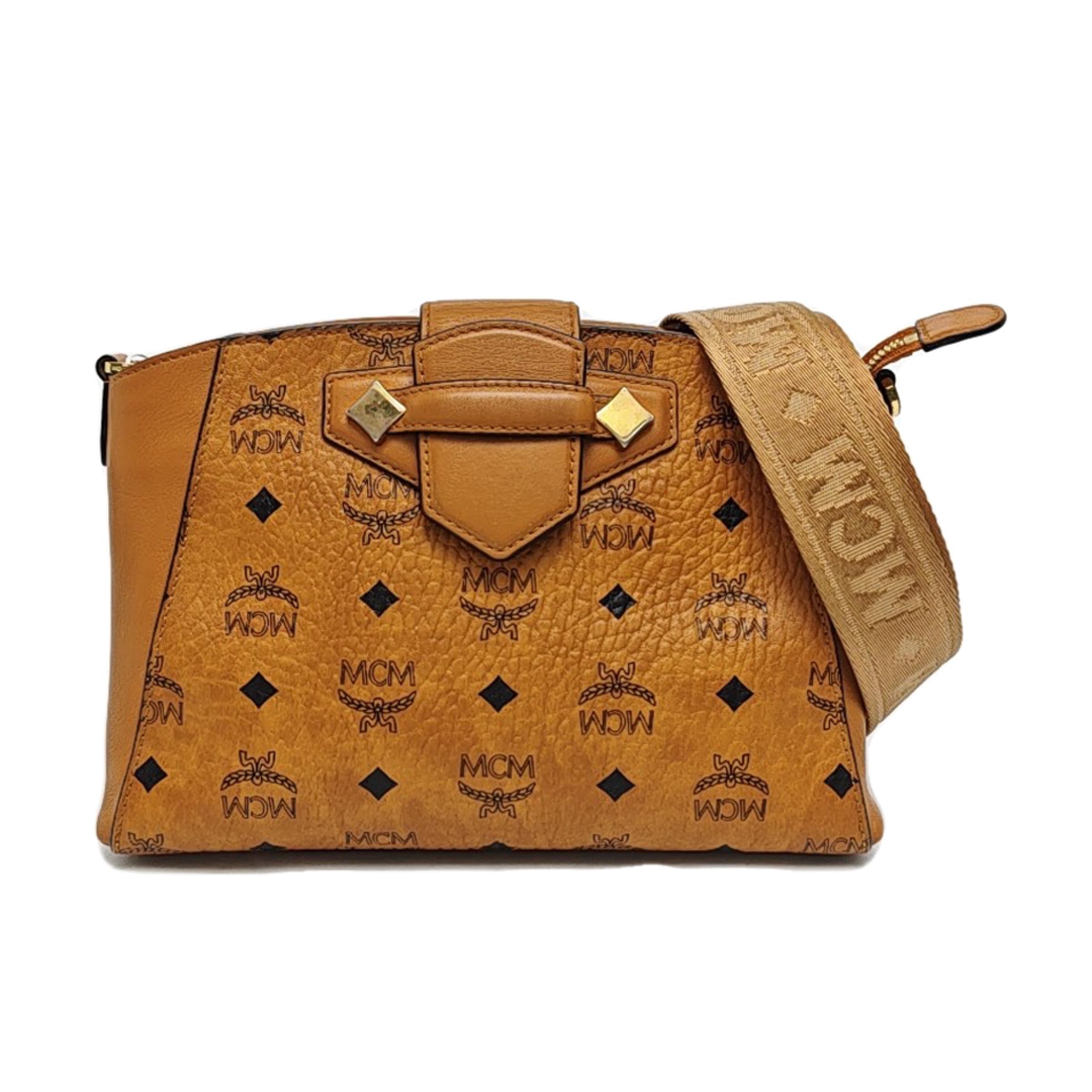 [Pre-Owned] Classic Monogram Logo All Over Print Leather Crossbody Bag Small - Good #30C3X9 ONE SIZE