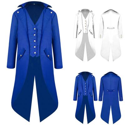 Men's Coat Tailcoat Jacket Gothic Frock Coat    Praty Outwear