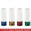 17/19/21/22mm Hex Sockets Colorful Sleeve Tire Protection Sleeve Wall-Deep Impact Nut Socket Alloy Wheel Pneumatic Wrench Tire